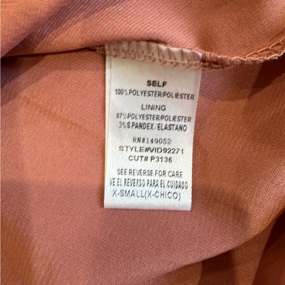 Vince Camuto Womens Pink Mock Neck Burnout Trapeze Cocktail Dress Size 10 - Picture 4 of 9